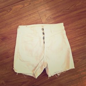 American Eagle high waisted white shorts